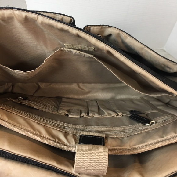 Sharper Image Black Computer Briefcase Multi-Purpose Organizer bag - Picture 5 of 10